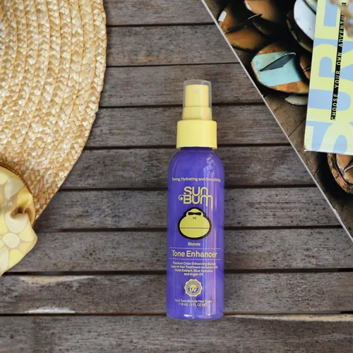 Miniatura 6 de Sun Bum Potenciador de tono rubio, neutraliza el latón y mejora el color y el brillo del cabello rubio, protege el tóner contra los rayos UV