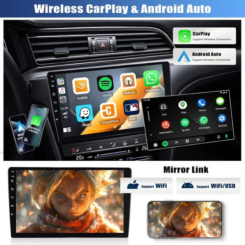 Miniatura 3 de [8 Core 4G+64G] Radio de coche para Hyundai Elantra 2007-2010 con Carplay inalámbrico Android Auto, pantalla táctil de 9 pulgadas, Android 15