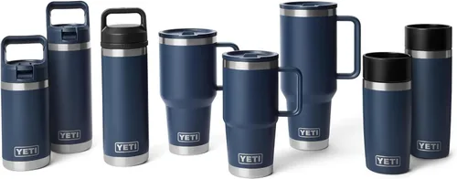 Miniatura 8 de YETI Rambler - Taza de viaje de 20 onzas con tapa abatible con popote, acero inoxidable, aislada al vacío, a prueba de fugas, apta para portavasos