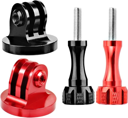 Miniatura 6 de Niewalda Adaptador de montaje de trípode de aluminio, soporte de adaptador de trípode, compatible con cámaras de acción GoPro Hero 9, 8, 7, 6, 5, 4
