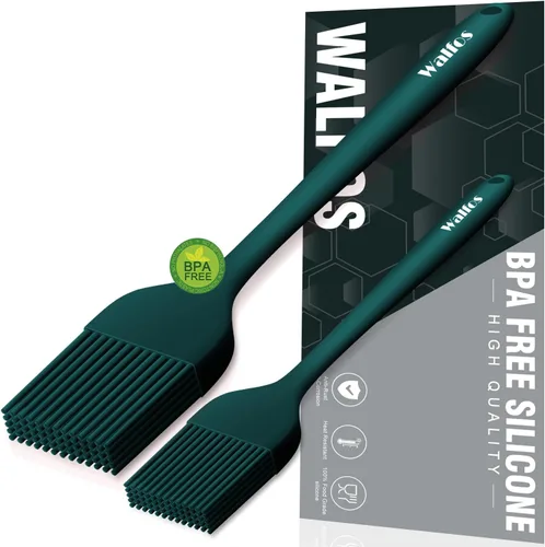 Miniatura 13 de Walfos Juego de 5 cepillos de silicona para repostería, resistentes al calor, perfectos para hornear, parrilla de barbacoa, cocina de cocina, núcleo
