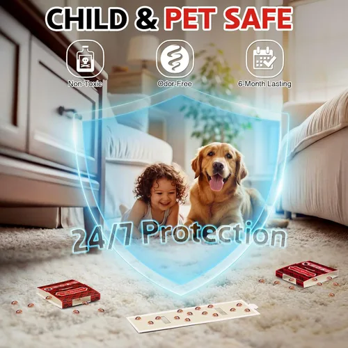 Miniatura 5 de Qualirey Paquete de 24 trampas para insectos de cama, detector de chinches no tóxico para patas de cama, interceptores de chinches atraen chinches