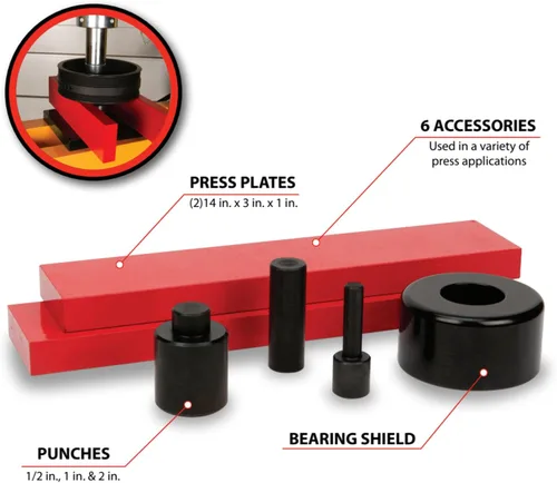 Miniatura 2 de Performance Tool W41065 - Kit de accesorios para prensas de hasta 50 toneladas