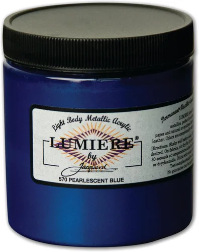 Miniatura 47 de Jacquard Lumiere Pintura para Tela de 2.25oz Turquesa Nacarado - Pintura Metálica para Tela, Cuero, Lienzo, Papel y Madera - Pintura Acrílica