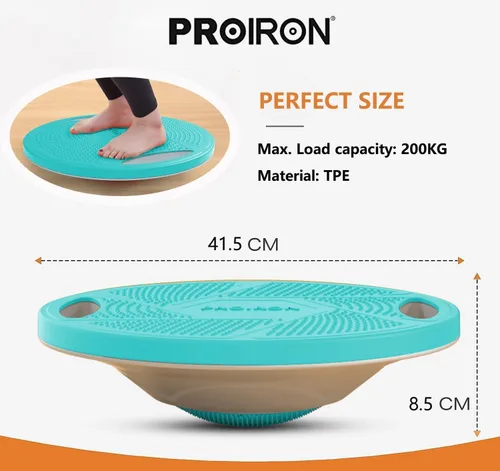 Miniatura 4 de PROIRON Tabla de Equilibrio Oscilante, Tabla de Estabilidad de 16.34", Entrenador de Estabilidad y Equilibrio para Ejercicios Antideslizante, Tabla