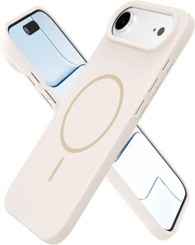 Miniatura 146 de oakxco Funda de silicona Mag Safe para iPhone 17 Pro Max, funda magnética delgada y fina compatible con carga inalámbrica MagSafe, bonita funda Negro