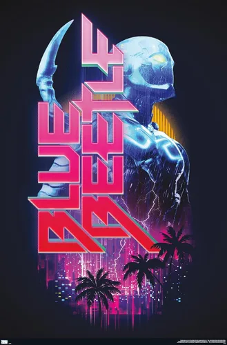 Trends International Póster de pared de DC Comics Movie Blue Beetle Versión sin marco