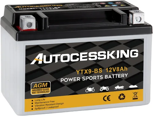 Miniatura 18 de Autocessking YTX4L-BS - Batería de motocicleta de 12V 3Ah recargable, libre de mantenimiento, sellada AGM, batería de reemplazo para Powersport, ATV