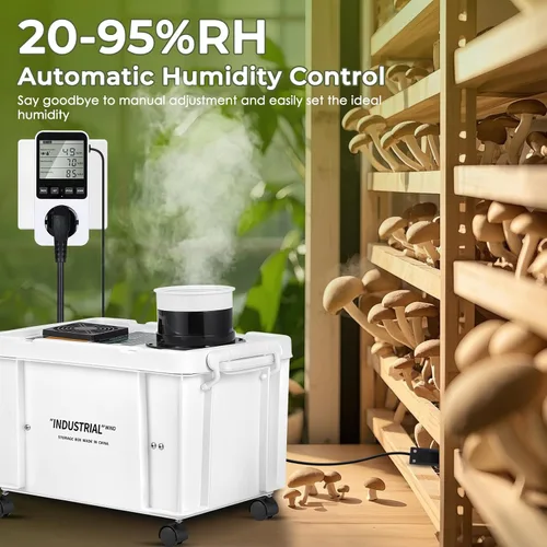 Miniatura 4 de Mxmoonant Kit de humidificador de bricolaje ultrasónico de 22.0 lbs/H, volumen de niebla ajustable llenado automático de agua controlador