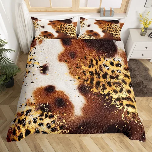 Miniatura 49 de Erosebridal Juego de ropa de cama con diseño de galaxia tamaño matrimonial, diseño de atrapasueños con temática bohemia, juego de funda de edredón