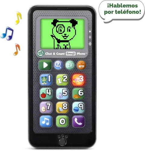Miniatura 2 de LeapFrog Teléfono Emoji para chatear y contar, negro