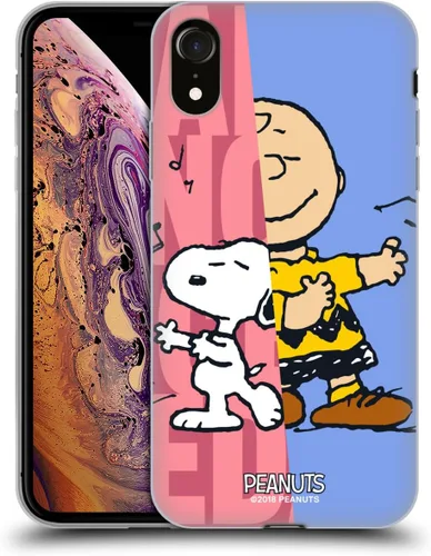 Miniatura 246 de Head Case Designs Funda de gel con licencia oficial de Peanuts Snoopy & Woodstock Halfs and Laughs [protección de grado militar] compatible