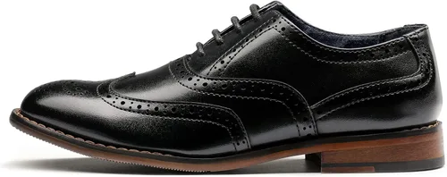 Miniatura 2 de Bruno Marc Boys Prince-K2 Classic Oxfords Wingtip Dress Shoes