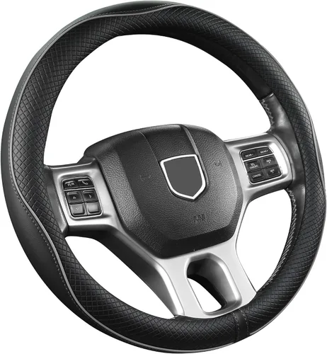 Miniatura 16 de West Llama Funda personalizada para volante de automóvil Dodge RAM 1500 2500 3500, 15.5-16 pulgadas