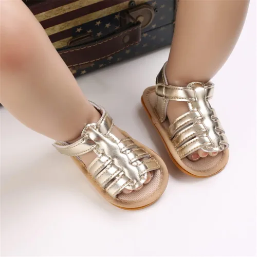 Miniatura 2 de LAFEGEN Sandalias de verano para bebés y niñas con 2 correas, suela suave, antideslizantes, zapatos de playa para bebés y niños pequeños, zapatos