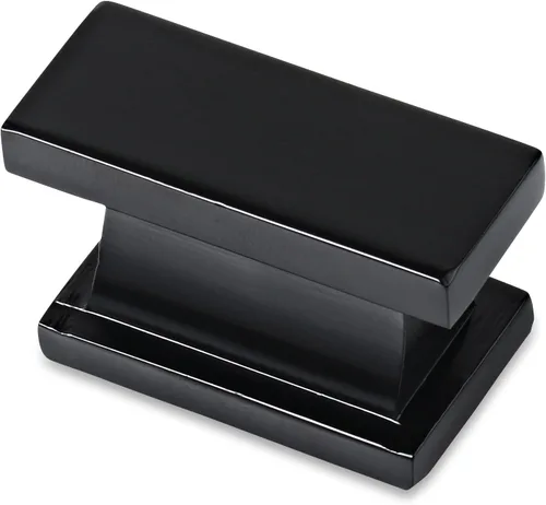 Southern Hills SHKM001-BLK-5 - Perillas negras para gabinete, paquete de 5 unidades, herrajes negros mate para cocina, escritorio, muebles y