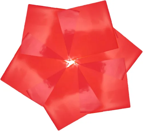 Hojas de celofán de colores de 8.0 x 8.0 pulgadas, papel de celofán de colores, hojas transparentes de colores, papel de celofán, celofán para Rojo