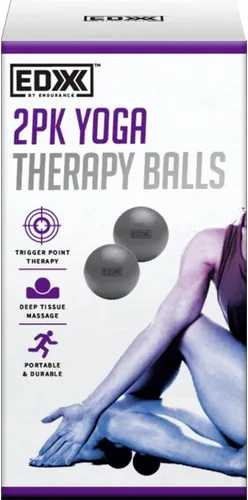 Miniatura 3 de 2PK - Pelotas de terapia de yoga, color gris
