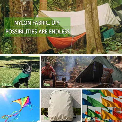 Miniatura 7 de Tela de nailon Ripstop 9KM DWLIFE, naranja 60x196 pulgadas, 40D impermeable, ligera, resistente al viento, tela a granel para cometas, tiendas, #16
