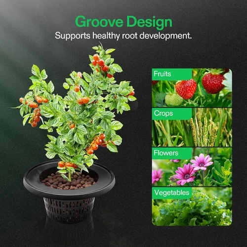 Miniatura 6 de VIVOSUN Sistema de Cultivo Hidropónico DWC con Kit de Goteo Superior, Cultura de Agua Profunda de 5 Galones, Sistema de Goteo Recirculante