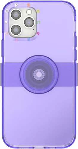 Miniatura 2 de PopSockets Funda para iPhone 12/12 Pro con agarre deslizante reposicionable y compatible con MagSafe - Purple Ice