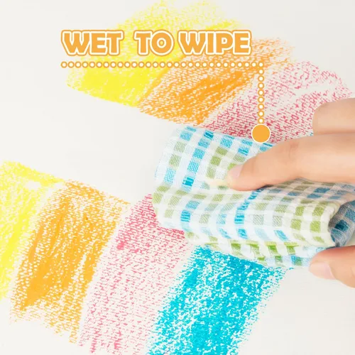 Miniatura 5 de Tiza sin polvo para niños, no tóxica, 12 colores, tiza de banqueta con soporte para niños, tizas lavables para niños pequeños para dibujar
