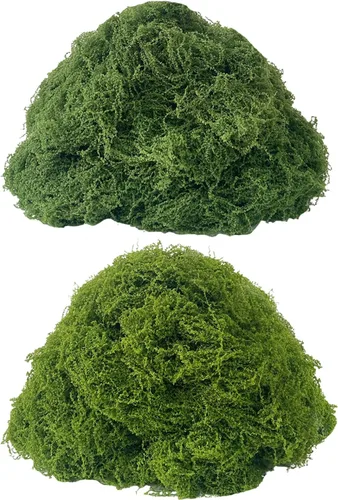 Miniatura 9 de KEYUSHOP Musgo verde falso para plantas en maceta, 5.3 onzas, musgo de reno preservado, musgo artificial decorativo para bricolaje, centros de mesa