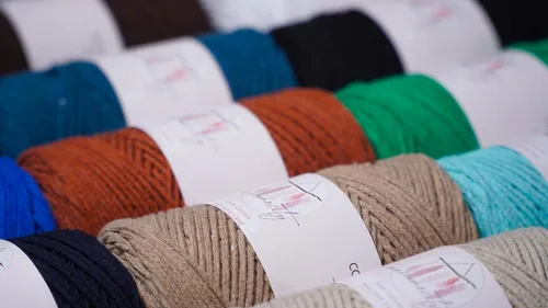 Miniatura 8 de Makromecity, Cordón de macramé de algodón de 0.079 in x 195 yardas (590 pies) de algodón reciclado de 0.079 pulgadas, hilo de ganchillo para Azul