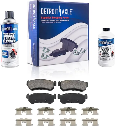 Miniatura 68 de Detroit Axle - Pastillas de freno de cerámica delanteras Reemplazo de pinza de freno derecha para Dodge Ram 1500 Dakota, Ram 1500 Classic - Juego