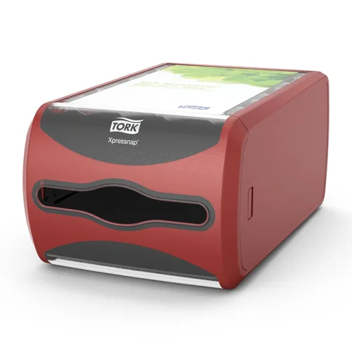 Miniatura 12 de Dispensador de servilletas de mostrador Tork Xpressnap Negro N4, Diseño versátil, Gama Signature, 5.7" x 7.5" x 12.1", 6432000