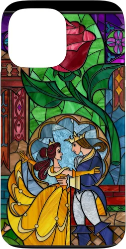 Miniatura 24 de Disney Beauty and the Beast Belle y Príncipe - Funda de vidrio manchado para iPhone 12 Pro Max