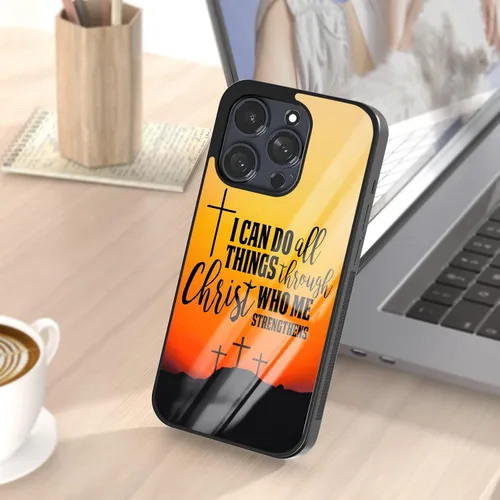 Miniatura 7 de Fundas de teléfono con versículos de Biblias cristianas para mujeres y niñas, aplicables para iPhone 11, 12, 13, 14, 15, 16, 17 Pro Max Plus Mini Xr