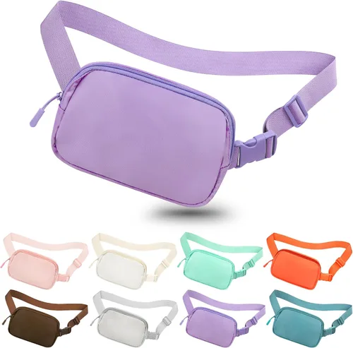 Miniatura 180 de Riñonera cruzada para mujeres y hombres, bolsa para cinturón para senderismo con correa ajustable, riñonera para correr, entrenamiento, deportes