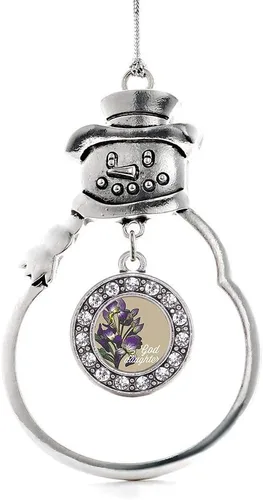 Miniatura 47 de Inspired Silver - Roller Queen - Adorno de Navidad plateado - Adorno circular para árbol de Navidad con circonita cúbica - Decoración colgante