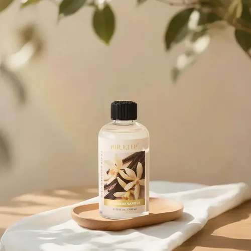 Miniatura 5 de Airkeep recambio de aceite para difusor de varillas con varillas difusoras, 6.76 Fl Oz (200ml) aceites perfumados de vainilla de cachemira
