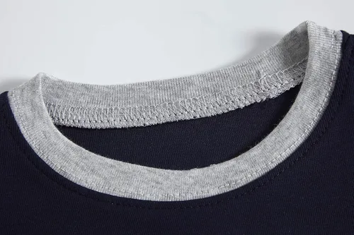 Miniatura 5 de Conjuntos de pijamas cortos de verano para niños grandes y pequeños, 100% algodón