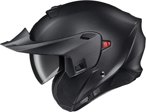 Miniatura 7 de ScorpionEXO GT930 - Casco integral de motocicleta Transformer para adultos con bolsillos para altavoces con Bluetooth, aprobado por DOT y ECE, Negro
