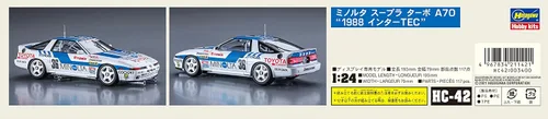 Miniatura 9 de Hasegawa 1/24 Minolta Supra Turbo A70 1988 InterTEC