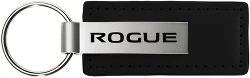 Au-TOMOTIVE - Llavero y llavero compatible con Nissan Rogue [KC1540.ROG], piel de primera calidad