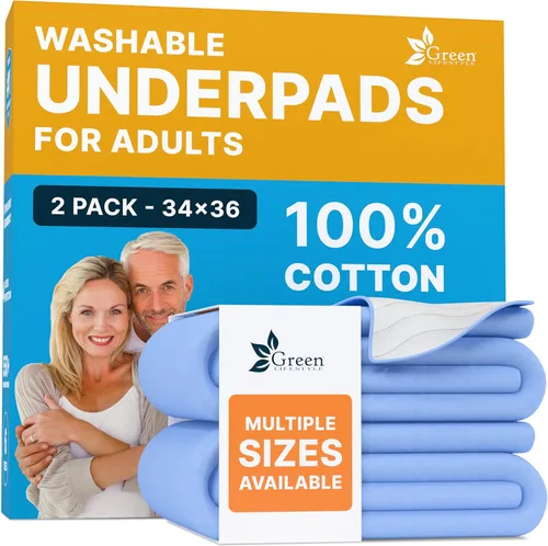 Miniatura 14 de GREEN LIFESTYLE Almohadillas absorbentes lavables – Almohadillas impermeables reutilizables para niños, personas mayores y adultos – Ideal