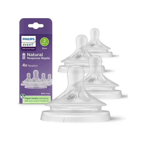 Miniatura 9 de Philips Avent Tetinas de respuesta natural, flujo rápido (flujo 4), paquete de 4, SCY964/44