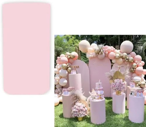 Miniatura 6 de Fundas cilíndricas azules para decoración de fiestas, color azul claro, fundas de pedestal para niños, baby shower, fiesta de cumpleaños, banquete