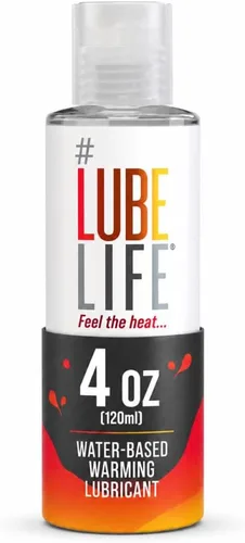 Miniatura 13 de LubeLife Lubricante de calentamiento a base de agua, cálida sensación de calor vigorizante, lubricante para hombres, mujeres y parejas, 8 onzas