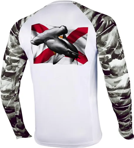 Miniatura 50 de Palmyth - Camiseta de pesca para hombre, con manga larga, protección solar ultravioleta FPU 50+, con bolsillo