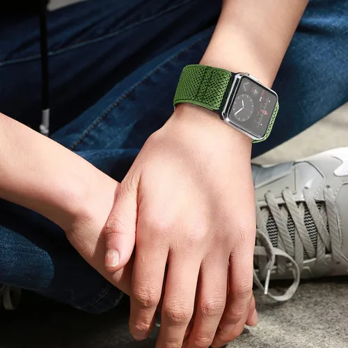 Miniatura 6 de Tiptops Paquete de 10 correas elásticas de reloj compatibles con Apple Watch de 1.496 pulgadas, 1.575 pulgadas, 1.614 pulgadas, 1.654 pulgadas
