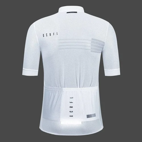 Miniatura 2 de GCRFL Conjunto de camiseta de ciclismo para hombre, camisetas ligeras para ciclismo de carretera, pantalones cortos con bolsillos acolchados