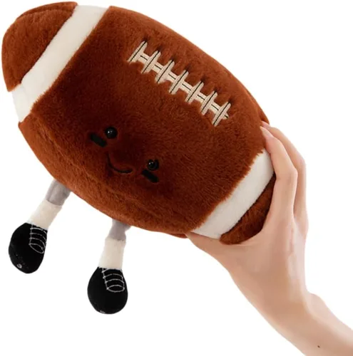 Miniatura 2 de Divertido juguete deportivo de peluche suave de 13.7 pulgadas, fútbol, balón de fútbol, baloncesto, béisbol, regalo para decoración de dormitorio