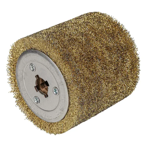 Miniatura 8 de Tambor de cerdas de nylon, #60, para remoción de escala y óxido, 4.33" x 4", 110x100mm, para máquina pulidora bruñidora