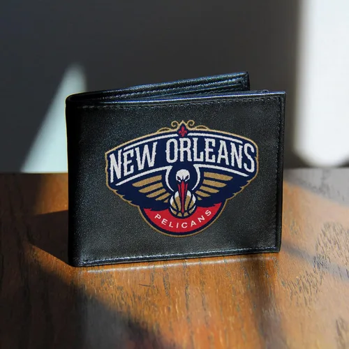 Miniatura 2 de Rico Industries Billetera de cuero bordada para hombre de la NFL