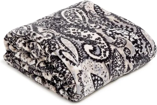 Miniatura 23 de Vera Bradley Manta de felpa de forro polar Botánico Paisley Rosa
